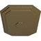 Ekena Millwork Felix Ceiling Medallion, Hand-Painted Mississippi Mud, 25 1/4"W x 17 1/4"H x 1 3/4"P CM25FEMMF - alternate 3